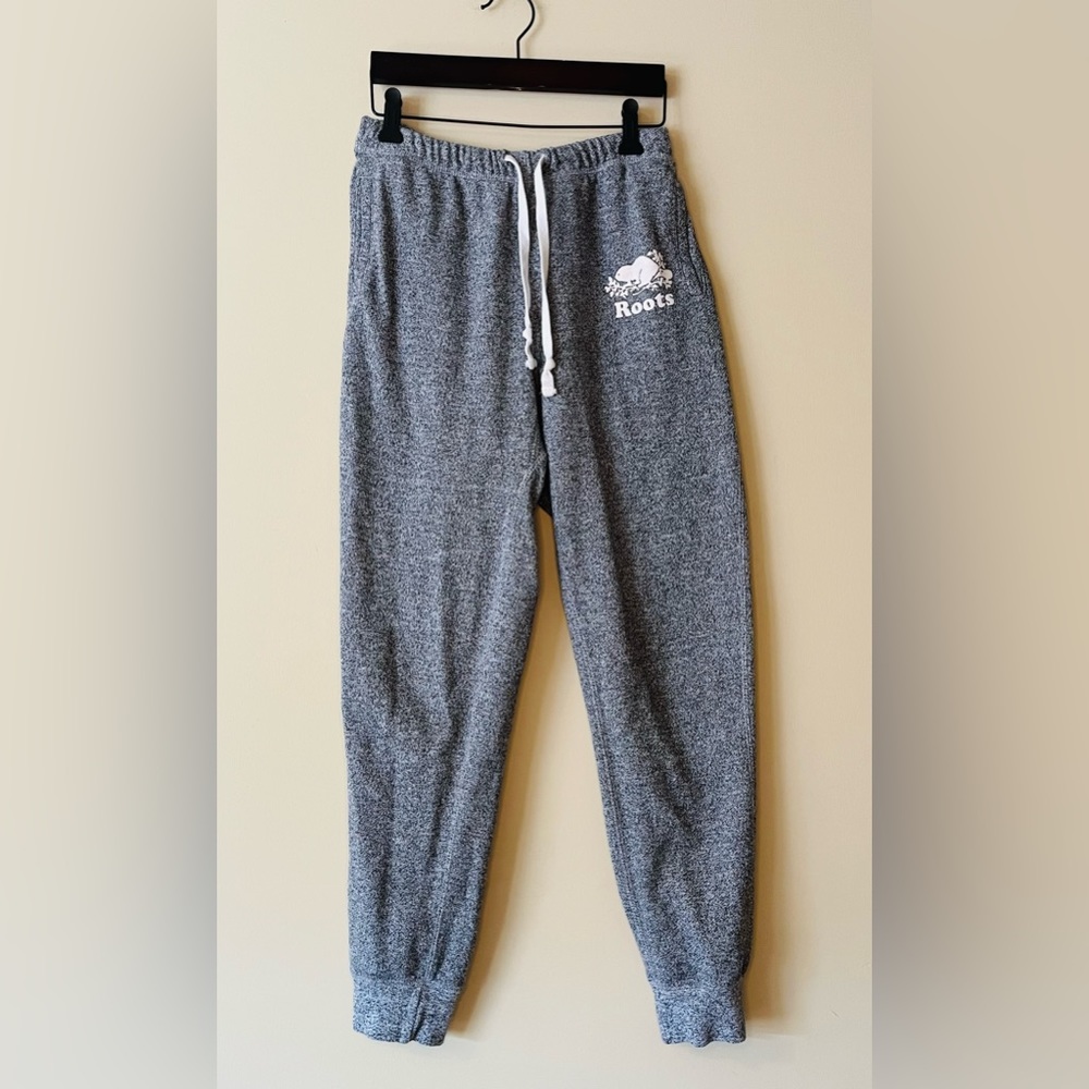 Roots Women’s Salt and Pepper Sweatpants / Joggers Size Small